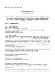 Prot. 36951/2009 del 14.12.2009 COMUNE DI ... - Comune di Cantù