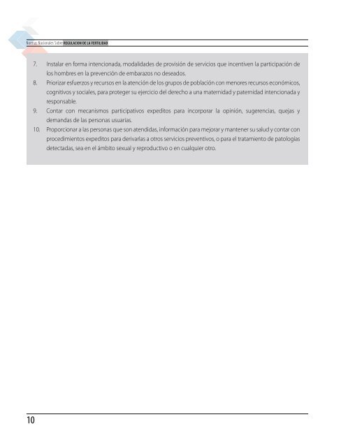 Normas nacionales sobre regulación de la fertilidad (PDF)