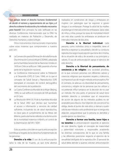 Normas nacionales sobre regulación de la fertilidad (PDF)