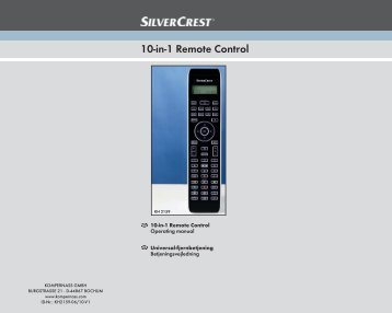 Universal Remote Control KH 2159 - Kompernass