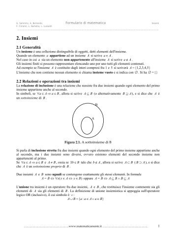 2. Insiemi - Matematicamente.it