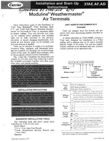 tities sizes and catalo numbers These instructions apply to the ...