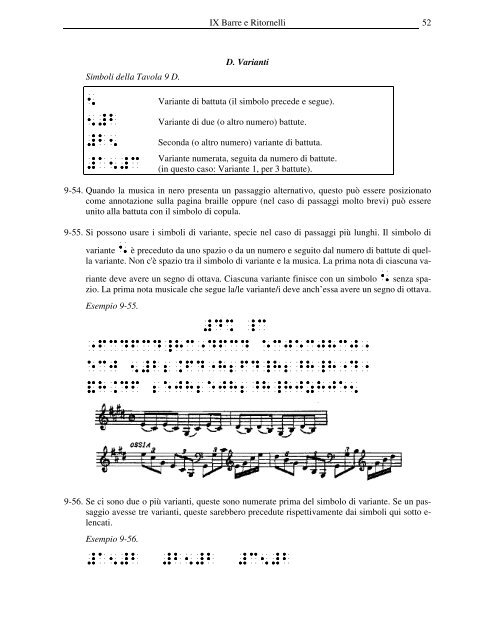 nuovo manuale internazionale di notazione musicale braille