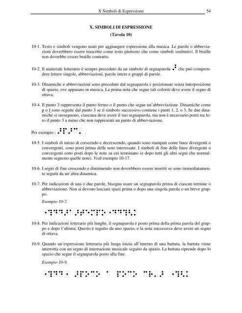 nuovo manuale internazionale di notazione musicale braille