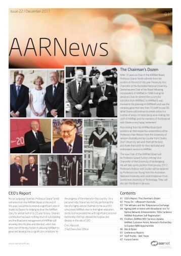 Issue 22 December 2011 - AARNet