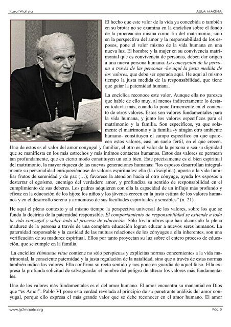 AULA MAGNA - Pontificio Instituto Juan Pablo II