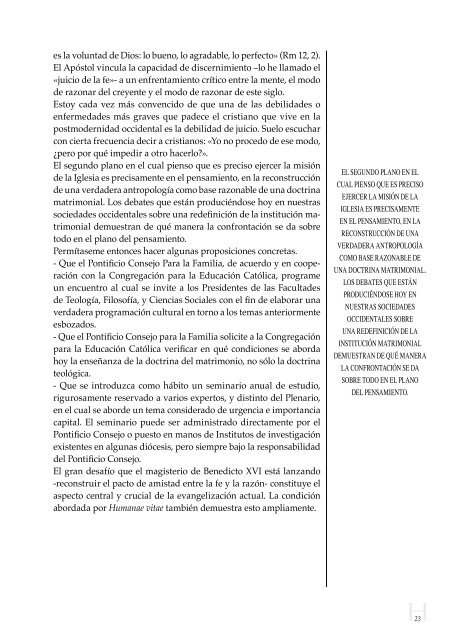 A cuarenta años de la Encíclica Humanae vitae - Humanitas