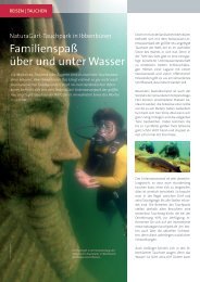 Familienspaß über und unter Wasser