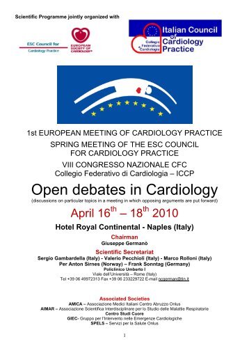 Open debates in Cardiology - European Society of Cardiology