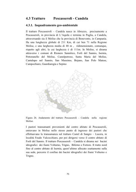 la rete dei tratturi in molise: analisi dello stato di conservazione e ...