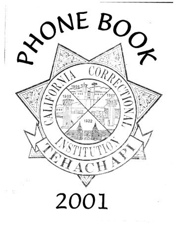 CDCR - CCI - 2001 (Phone)