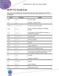 Jlpt N5 Vocab List Weinham Com