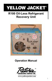 Yellow Jacket Recover X 95700 Refrigerant Recover Machine Recoverx 95700