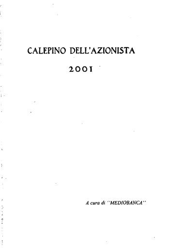 2001 - Archivio Storico Vincenzo Maranghi