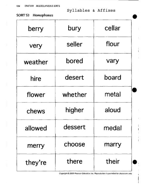 Syllables and Affixes