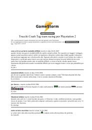 Trucchi Crash Tag team racing per Playstation 2 - GameStorm.it