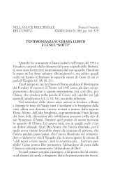 189, pp. 361-375 tEStimoNiaNZa Su CHiaRa LuBiCH ... - Città Nuova