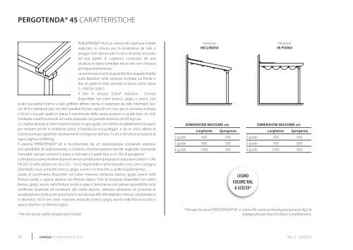 pergotenda® 45 - Corradi