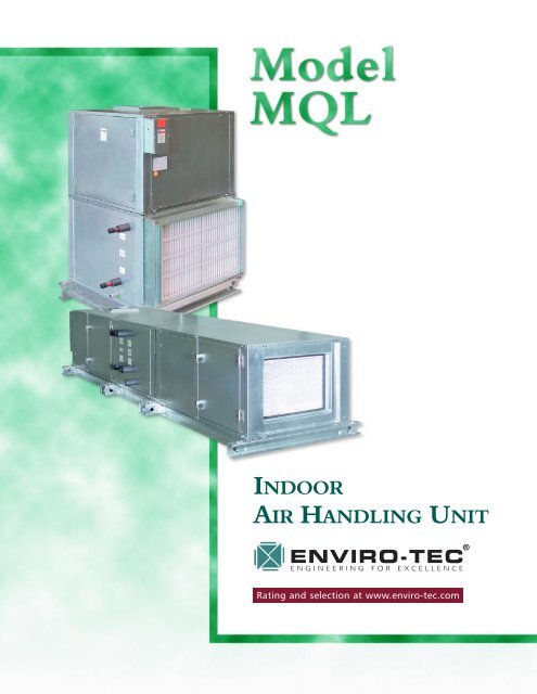 INDOOR AIR HANDLING UNIT - Enviro-Tec