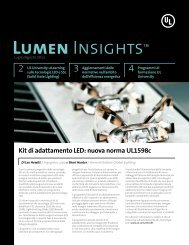 Kit di adattamento LED: nuova norma UL1598c - UL.com