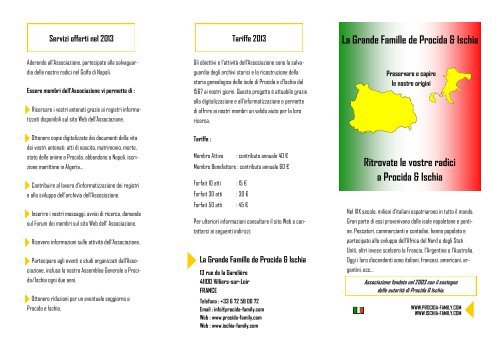 Brochure 2013 - La Grande Famille de Procida & Ischia
