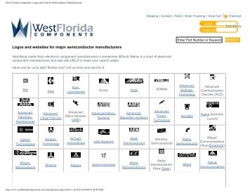 Manufacturer Logos - West Florida Components