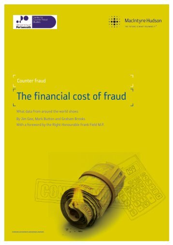 The Financial Cost of Fraud. London: MacIntyre Hudson