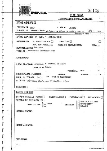 Geologia Economica - Mineria - Canteras