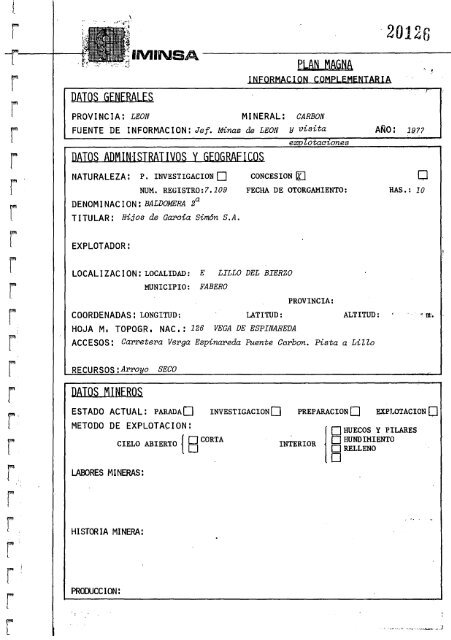 Geologia Economica - Mineria - Canteras