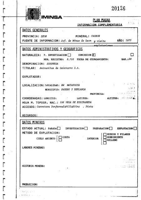 Geologia Economica - Mineria - Canteras