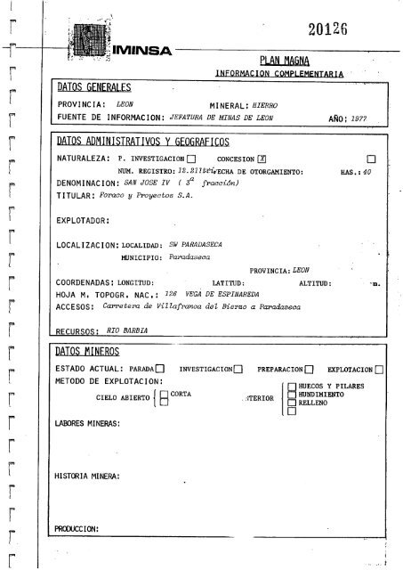 Geologia Economica - Mineria - Canteras