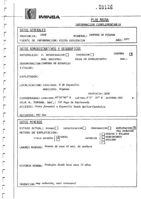 Geologia Economica - Mineria - Canteras