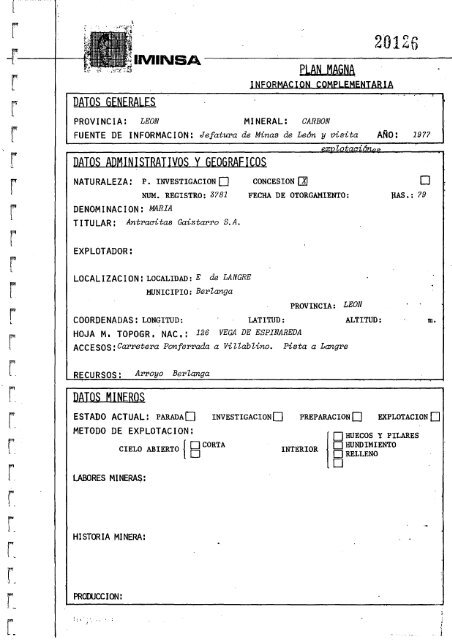 Geologia Economica - Mineria - Canteras