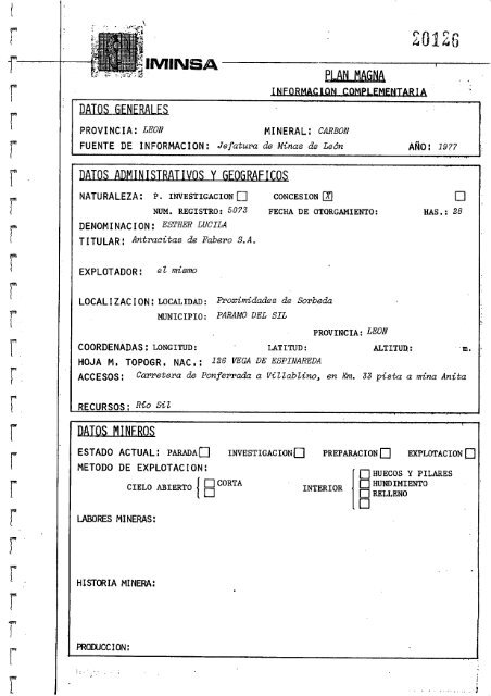 Geologia Economica - Mineria - Canteras