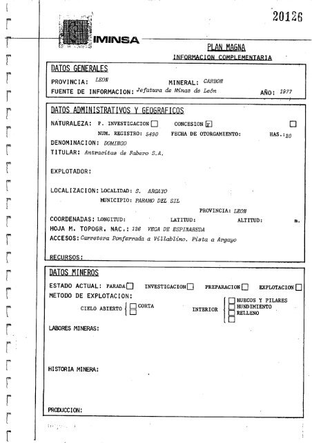 Geologia Economica - Mineria - Canteras