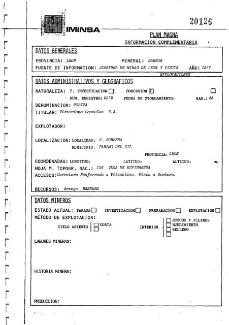 Geologia Economica - Mineria - Canteras