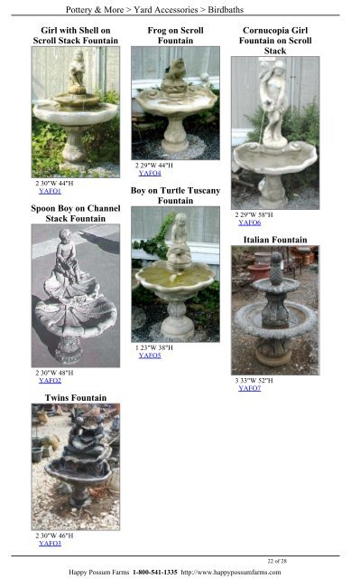 POTTERY & MORE CATALOG February 24 2010 - Happy Possum ...