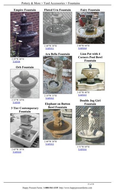 POTTERY & MORE CATALOG February 24 2010 - Happy Possum ...