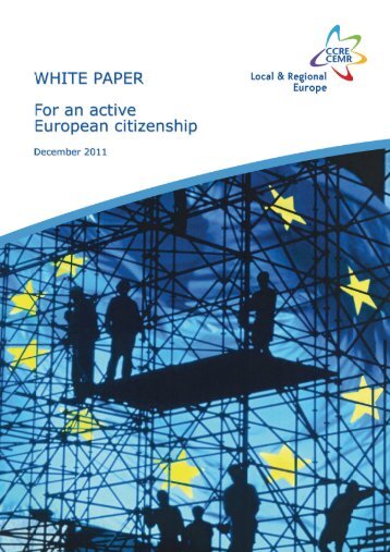 White paper for an active European citizenship - Council of ...