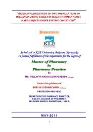 Dissertation Submitted to KLE University, Belgaum, Karnataka In ...