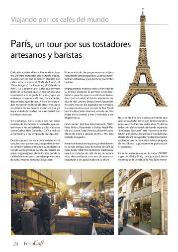 París,un tour por sus tostadores artesanos y baristas - Fórum ...