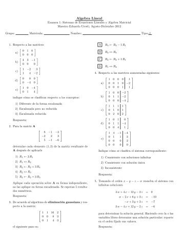 Algebra Lineal