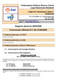 Federazione Italiana Giuoco Calcio Lega Nazionale Dilettanti ...