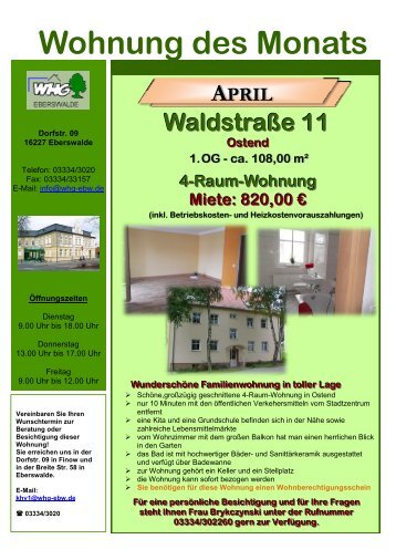 Single wohnung eberswalde