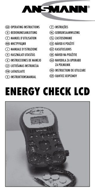 Testeur de piles et batteries Energy Check de ANSMANN