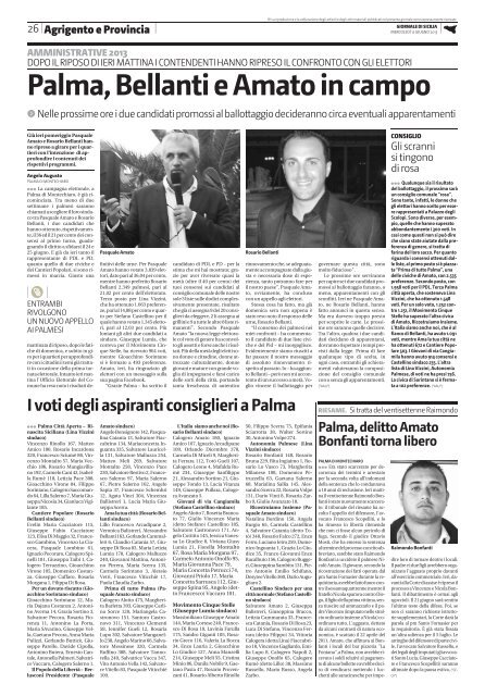 Agrigento, Enna - Giornale di Sicilia