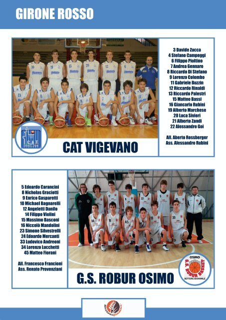 libretto ufficiale torneo - Insegnare Basket