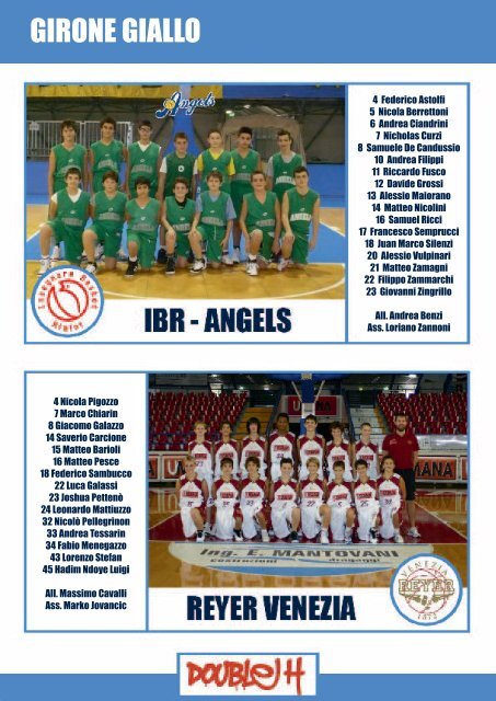 libretto ufficiale torneo - Insegnare Basket