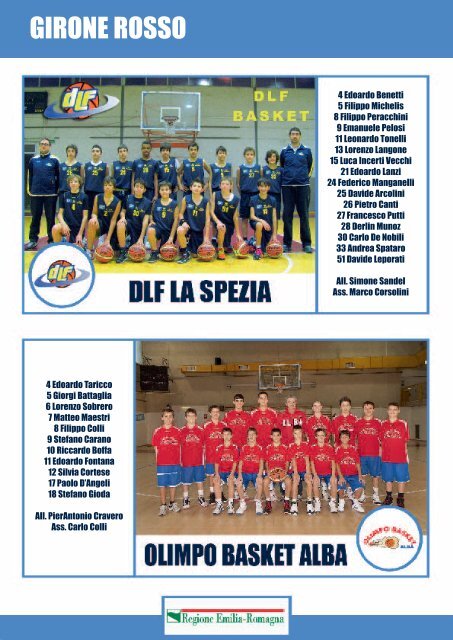 libretto ufficiale torneo - Insegnare Basket