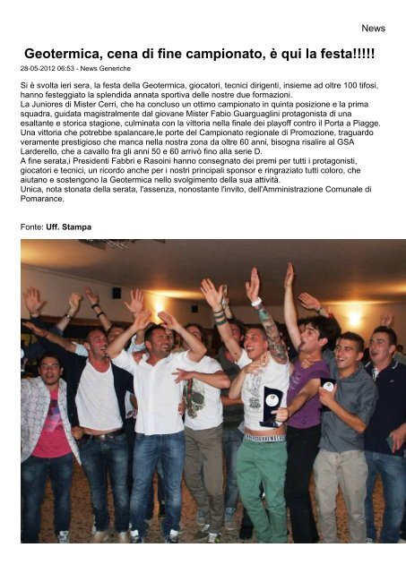 archivio news 01-06-2011 / 31-05-2012 - ACD Geotermica